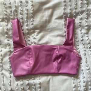 Edikted Pink Leather Top